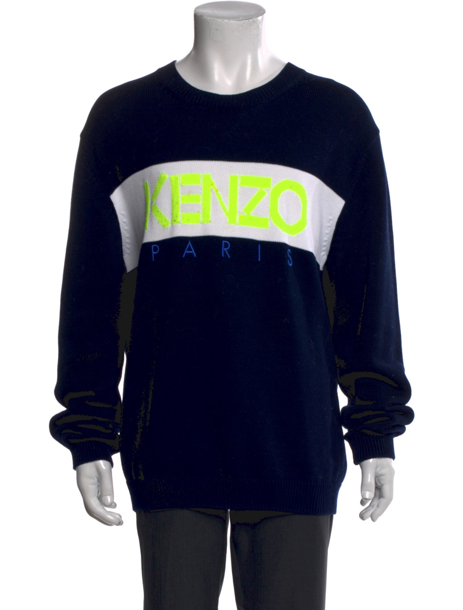 Kenzo Graphic Print Crew Neck Pullover